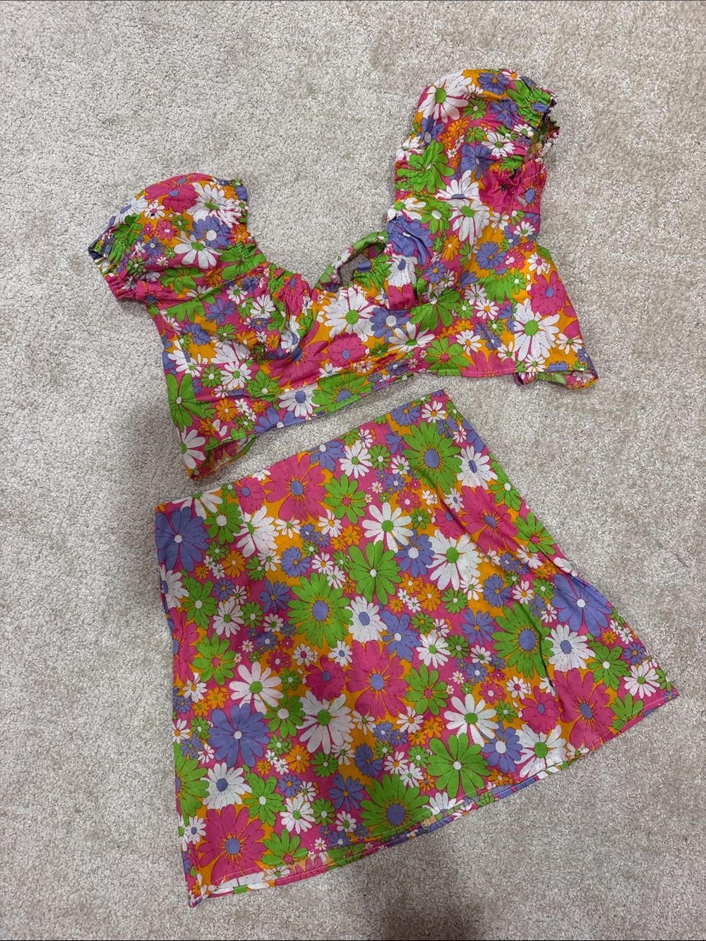 Peppermayo Floral Matching Skirt Set